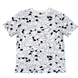 H&M Divided Disney Collab Black & White  T-Shirt Size Medium